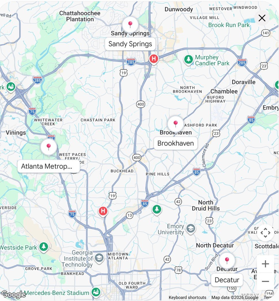 Map of Atlanta Metro Flipping Hotspots